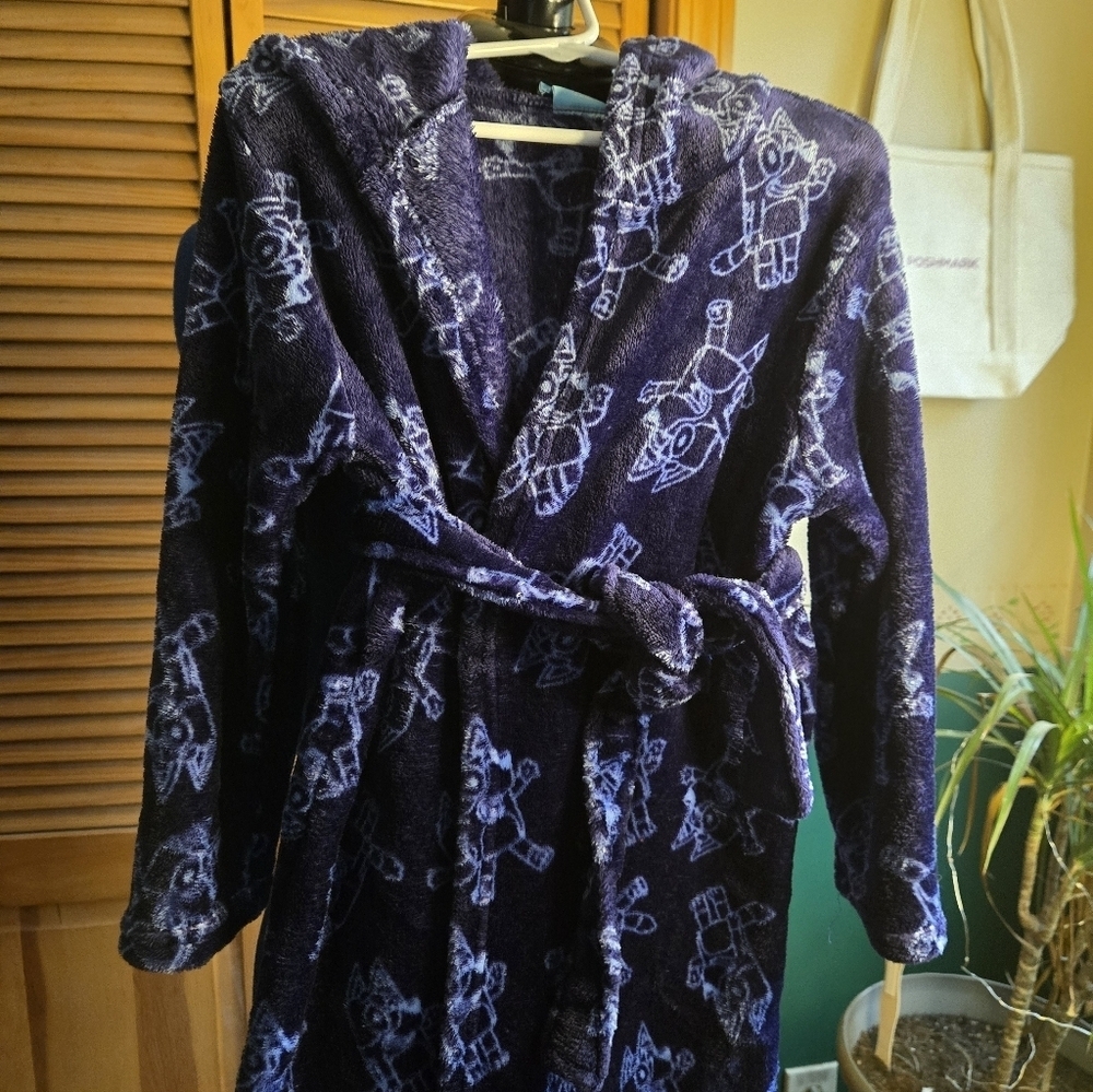 Disney Child Bluey's Fleece Patterned Robe - Picture 2 of 6